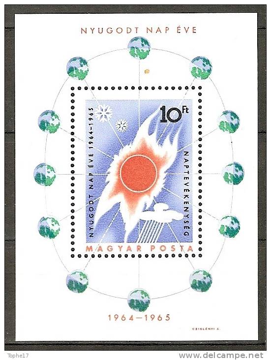 T - Hongrie - 1964  - Y&T Bloc 52 Année International Du Soleil - Neuf ** - Europa