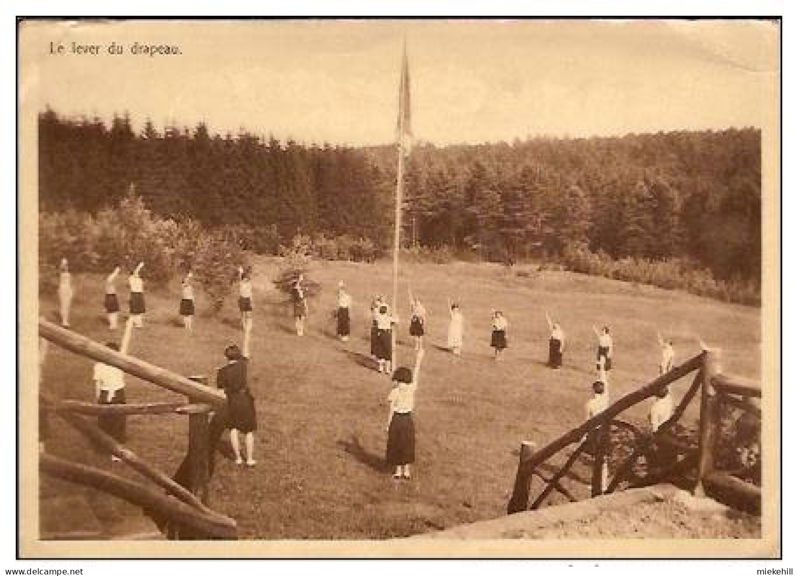 LOUETTE ST-PIERRE-YWCA-CAMP SCOUTISME-LEVER DU DRAPEAU-mouvement De Jeunesse - Gedinne