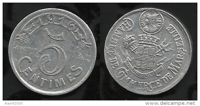 NECESSITE : MARSEILLE . 5Cts  . 1916 . - Monedas / De Necesidad