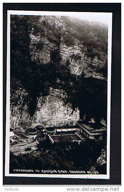 Chapman Real Photo Postcard Entrance To Gough's Cave Cheddar Gorge Somerset  - Ref 190 - Cheddar