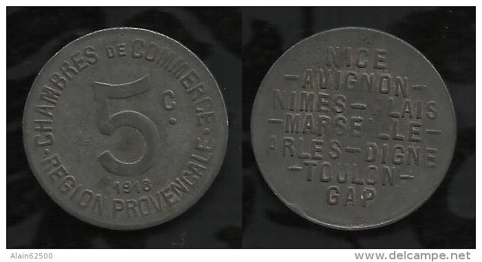NECESSITE : REGION PROVENCALE . 5 Cts . 1918 . - Monetary / Of Necessity