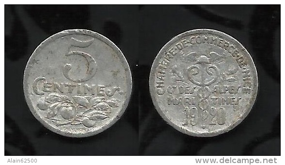 NECESSITE : NICE . 5cts . 1920 . - Monetary / Of Necessity