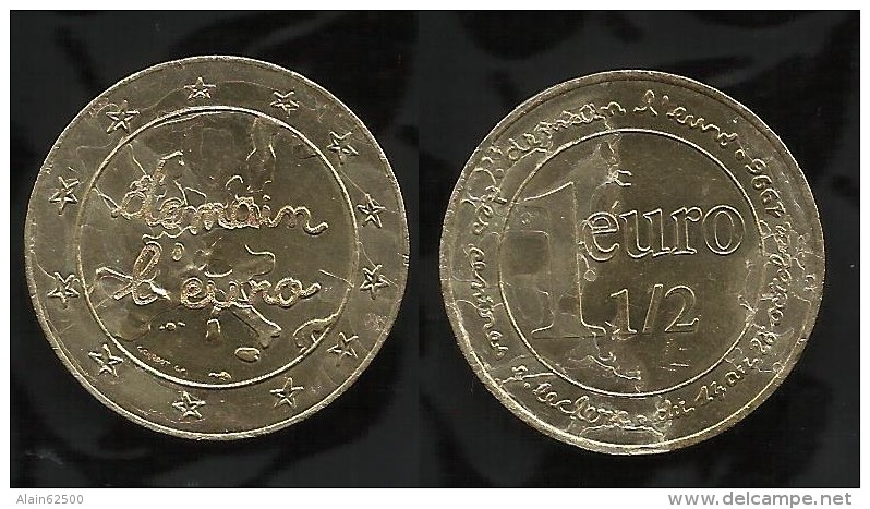 DEMAIN L´EURO .  1 EURO 1/2    .1996 . - Euro Van De Steden