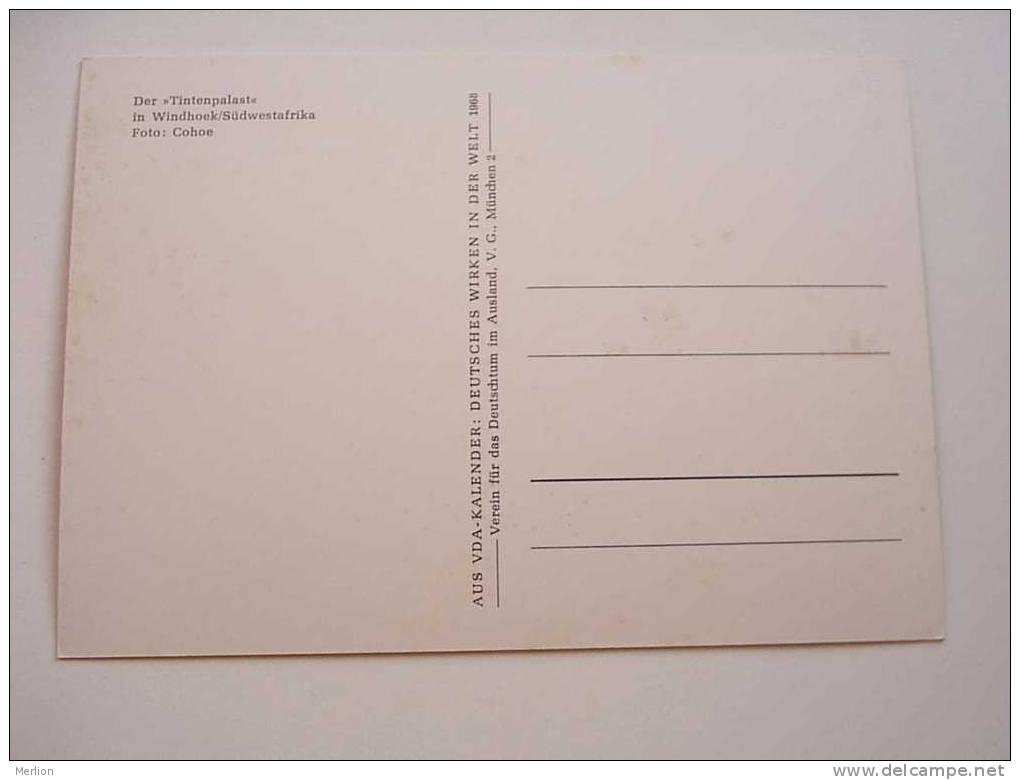 Namibia Windhoek -South West Africa SWA Der Tintenpalast    Cca 1960´s   VF  D31878 - Namibia