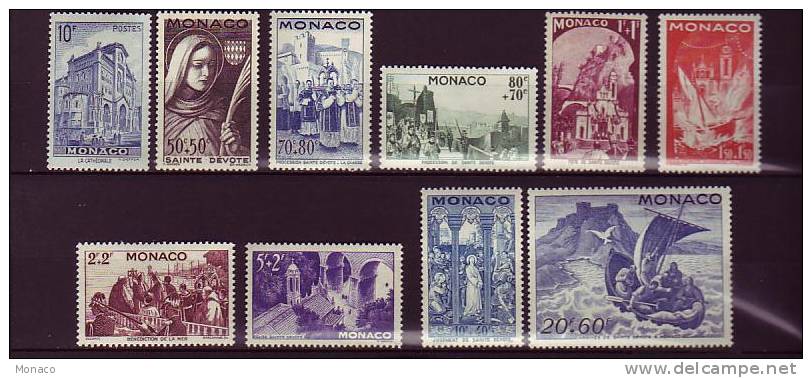 à SAISIR !!!!!Timbres Divers De Monaco Neufs (sauf Un Oblitéré Et Un Charniére )cote Du Total 30 €uros à 20% - Autres & Non Classés