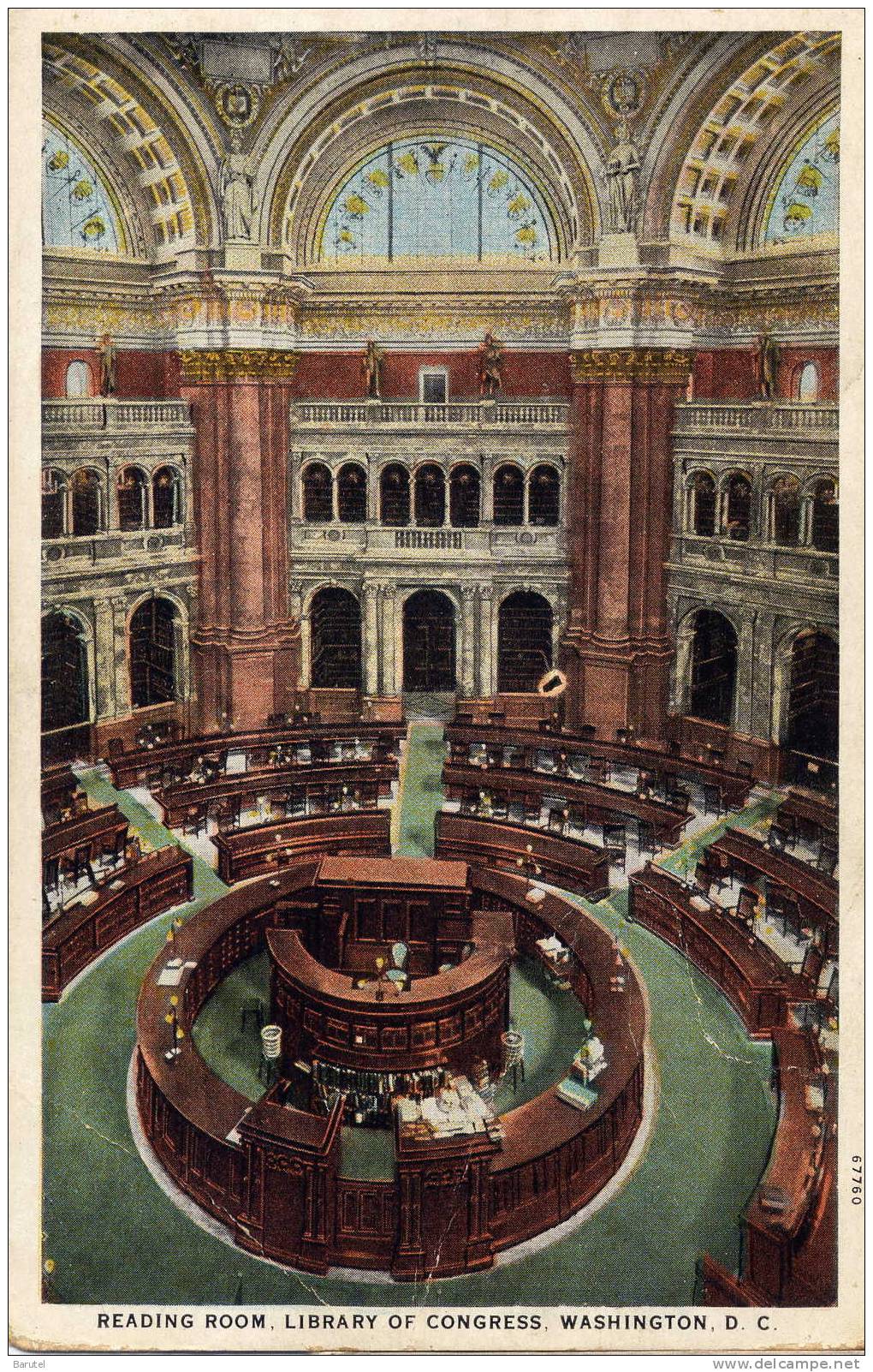 WASHINGTON [Washington DC ~ Etats Unis] - Reading Room Library Of Congress - Washington DC