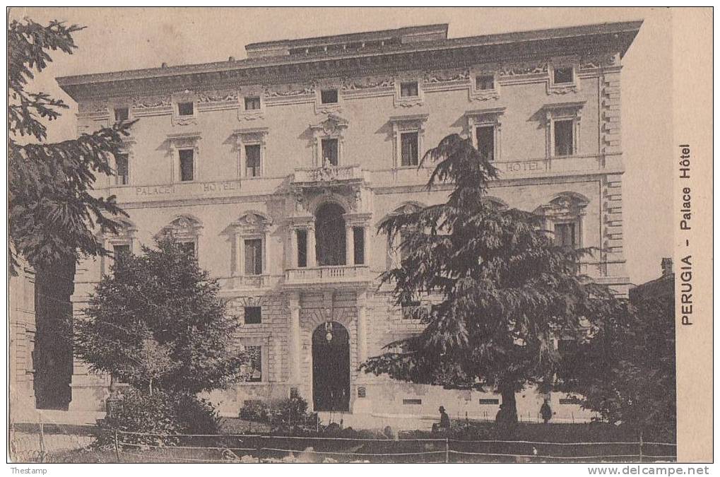 Perugia, Palace Hotel, Viaggiata 1914 Con Fbollo - Perugia