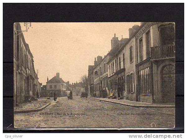 89 CHEROY Rue De La République, Animée, Au Bon Marché, Ed Decormeille, 191? - Cheroy