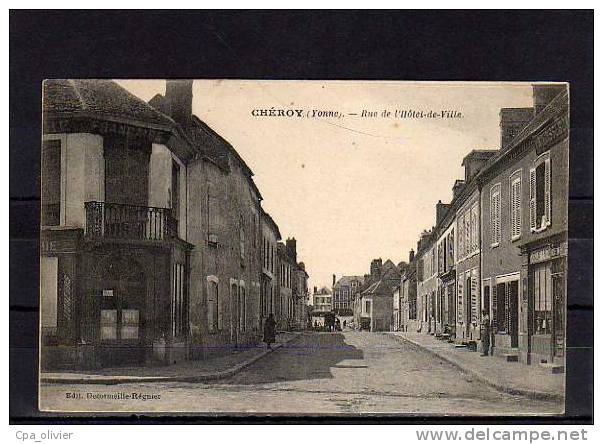 89 CHEROY Rue De L'Hotel De Ville, Commerces, Ed Decormeille, 192? - Cheroy