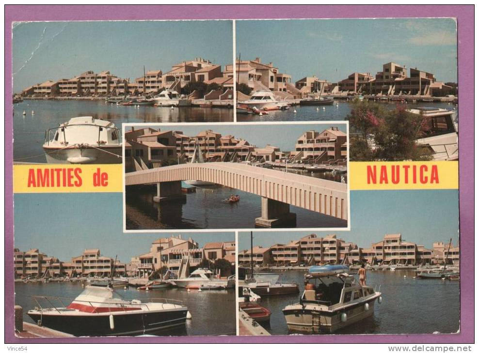 NAUTICA - La Cité Lacustre à PORT-BARCARES Multivues. Ed. AUDUMARES N° 5205 Non Circulé. 2 Scans - Port Barcares