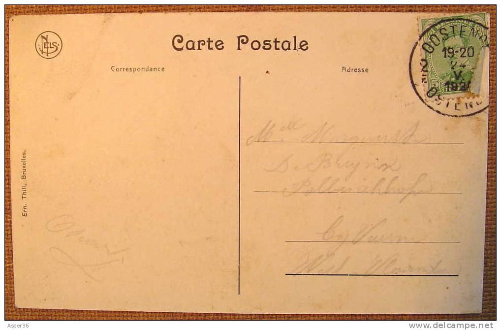 Postkaart Oostende "Embarquement Pour L'Angleterre" 1920 - Oostende