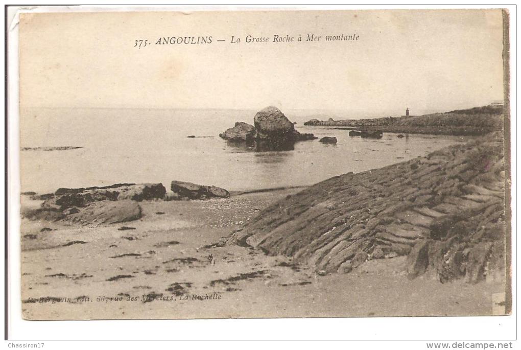 17 - Lot De 2 Cartes -    ANGOULINS  -  Le Château D´ Angoulins Vu De La Mer -et-La Grosse Roche à Mer Montante - Animée - Angoulins