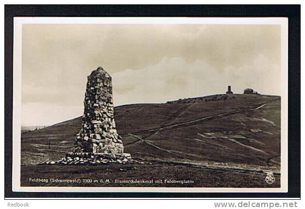 Real Photo Postcard Germany Feldberg (Schwarzwald) Bismarckdenkmal Mit Feldbergturm - Ref 191 - Feldberg