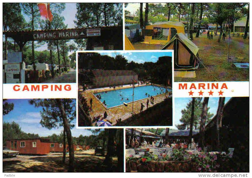 Carte Postale 40.  Mimizan   Camping Marina Trés Beau Plan - Mimizan Plage