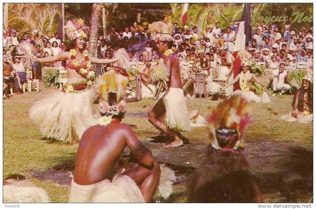 CP TAHITI  Belles Danseuses Tahitiennes Et Danseurs , Cà C´est Tahiti, JOYEUX NOEL - Polynésie Française