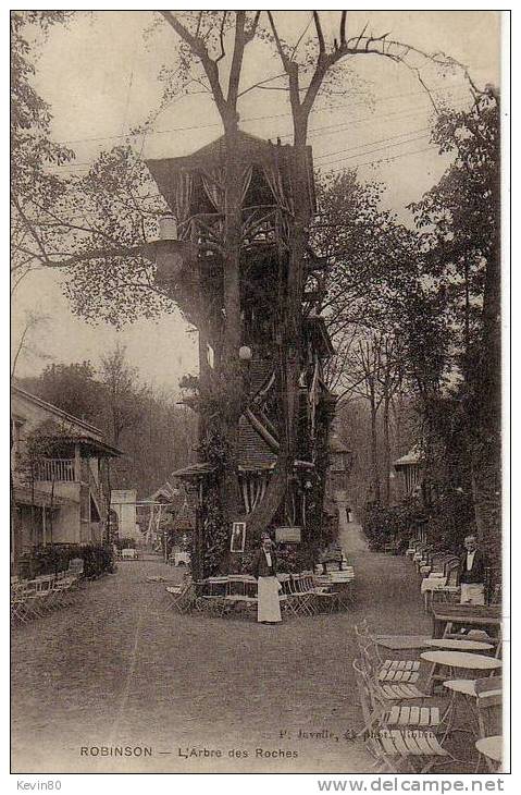 92 LE PLESSIS ROBINSON L'arbre Des Roches Cpa Animée - Le Plessis Robinson