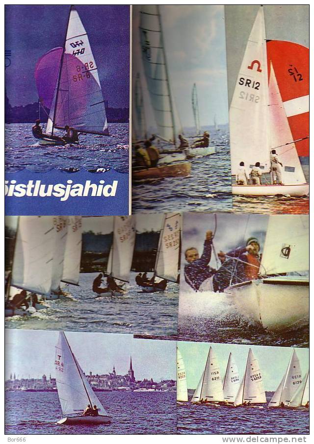GOOD USSR / ESTONIA POSTCARD Set Of 16 - Yachting 1980 - Vela