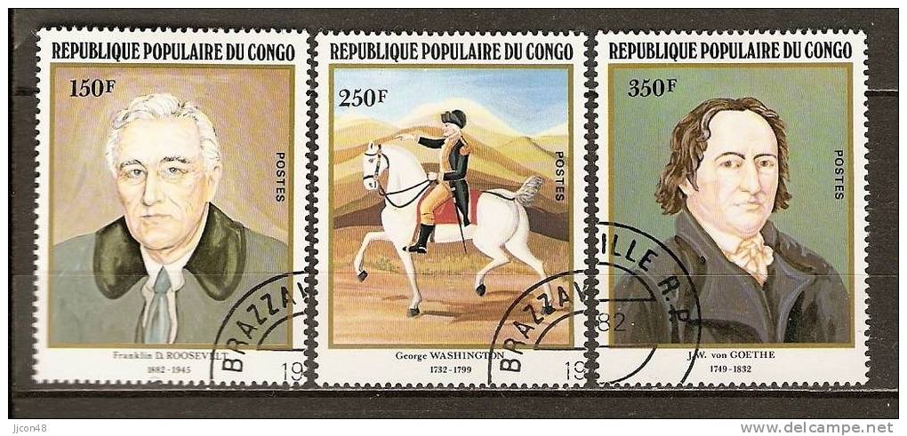 Congo 1982 Anniversaries. (o) - Used
