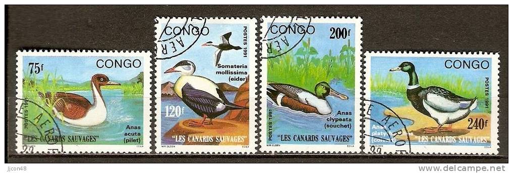 Congo 1991 Wild Ducks. (o) - Oblitérés