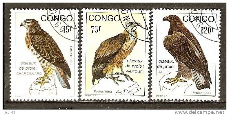 Congo 1993 Birds Of Prey.  (o) - Used