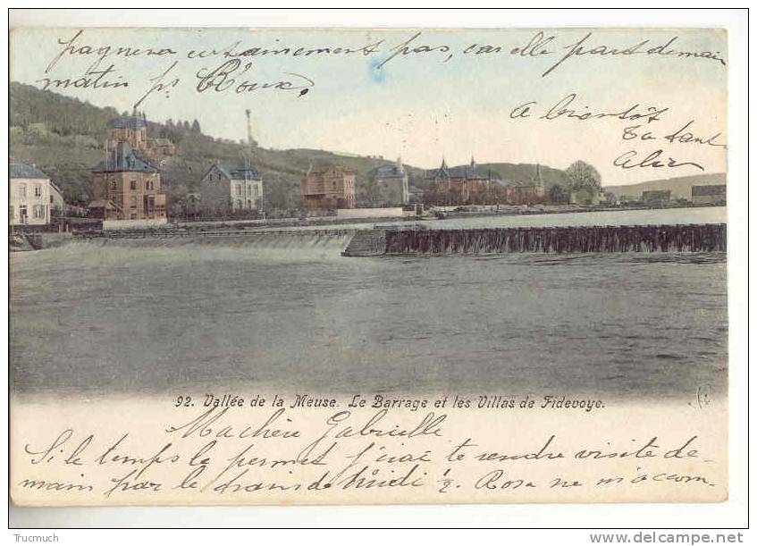 C7096 - 92. Vallée De La Meuse - Le Barrage Et Les Villas De Fidevoye - Yvoir