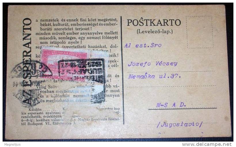 Esperanto,Hungary,Budapest,Conference,Institute,vintage Postcard - Esperanto