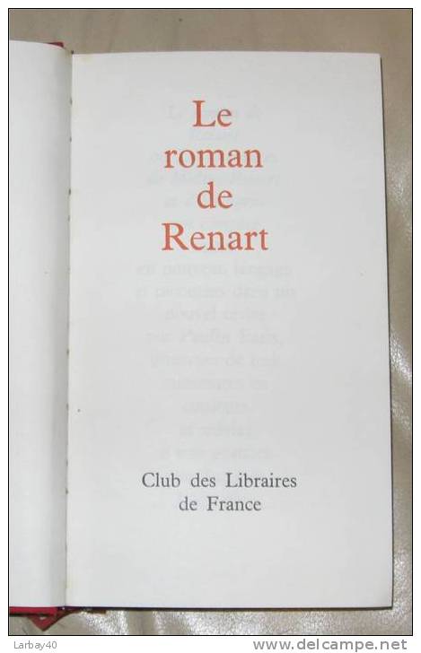 Le Roman De Renart -  1963 N°47 - - Adventure