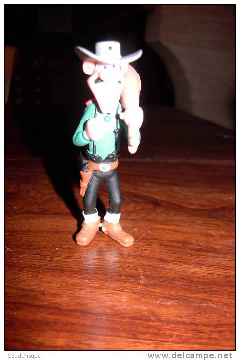 LUCKY LUKE  FIGURINE  AVERELL AVEC UN GIGOT   MORRIS - Lucky Luke