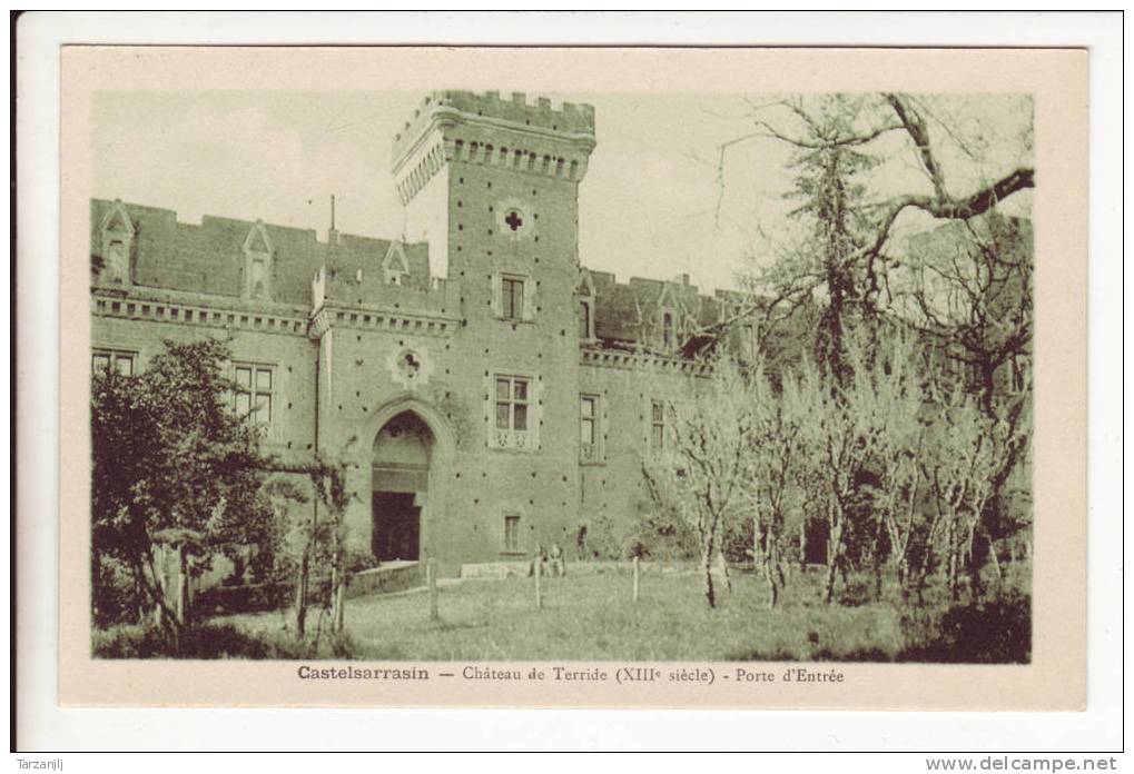 CPA De Castelsarrazin (Tarn Et Garonne 82): Château De Terride (XIIIè Siècle) Porte D'entrée - Castelsarrasin