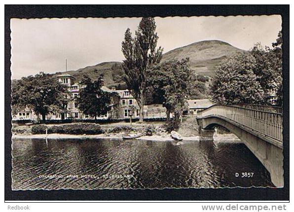 Real Photo Postcard Drummond Arms Hotel & Bridge St. Fillans Perth & Kinross Scotland  - Ref 193 - Perthshire