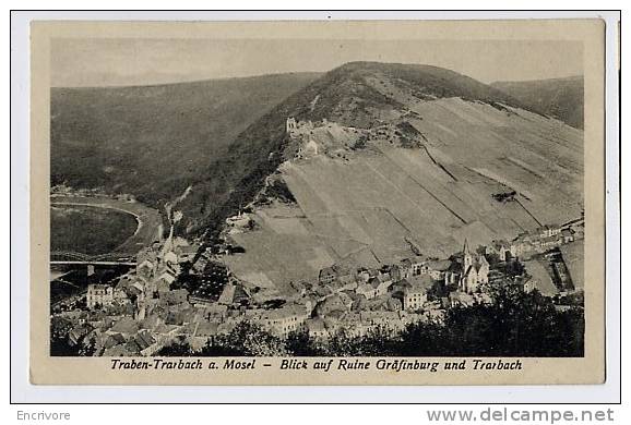 Cpa TRABEN TRABACH Vue Sur Les Ruines GRAFINBURG Et TRABACH - U 82 Heinrich - Traben-Trarbach