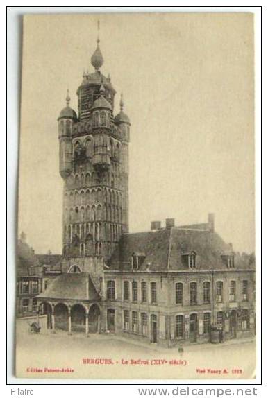 Cpa 59 BERGUES Beffroi (celui De Bienvenue Chez Les Ch'tis En Plus Vieux) - Bergues