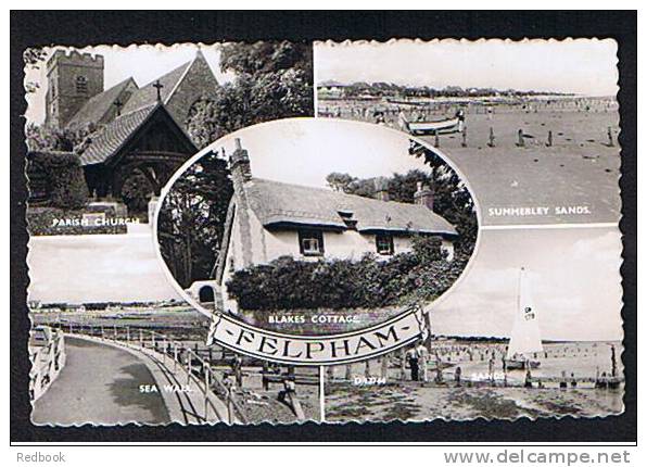 Real Photo Multiview Postcard Blakes Cottage Felpham Church Near Bognor Regis Sussex - Ref 194 - Bognor Regis