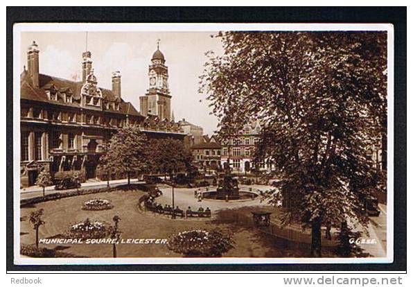 1939 Real Photo Postcard Municipal Square Leicester - Ref 194 - Leicester