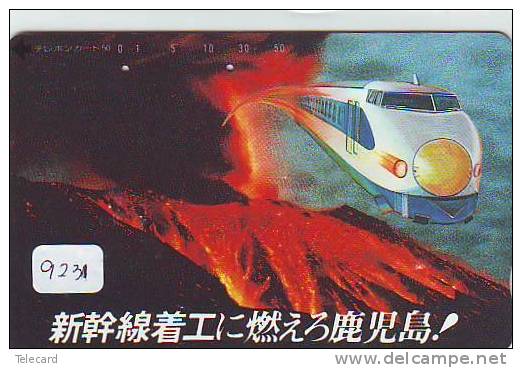 Telecarte Japonaise Japan Train (9231) DAMPF *390-0707 * Eisenbahn Trein Locomotive Zug Japon Japan Karte - Telephones