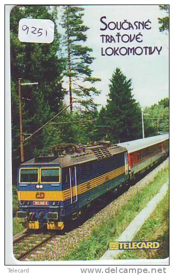 Telefonkarte  CHECHIA Train (9251) DAMPF Eisenbahn Trein Locomotive Zug  Karte - Teléfonos