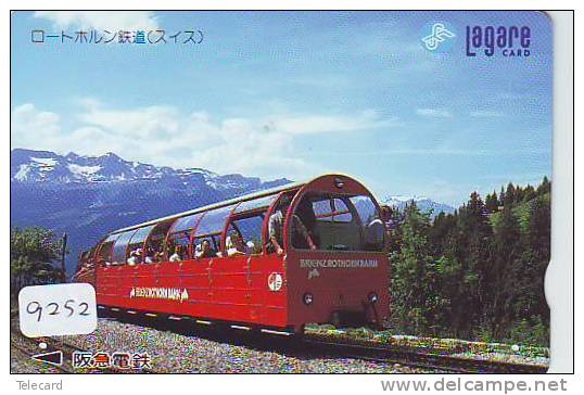 Telefonkarte  Japonaise Japan Train (9252) DAMPF Eisenbahn Trein Locomotive Zug Japon Japan Karte - Telephones