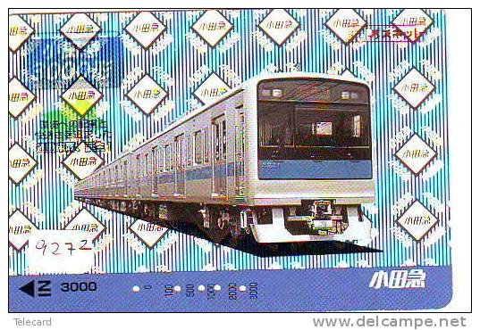 Telefonkarte  Japonaise Japan Train (9272) DAMPF Eisenbahn Trein Locomotive Zug Japon Japan Karte - Telefone