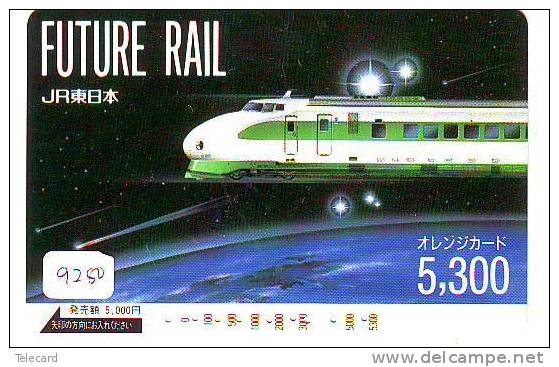 Telefonkarte  Japonaise Japan Train (9280) DAMPF Eisenbahn Trein Locomotive Zug Japon Japan Karte - Telefone