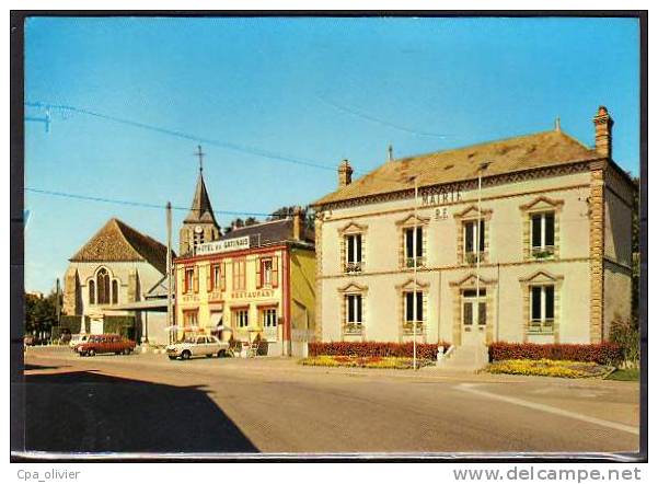 89 ST VALERIEN Mairie, Eglise, Hotel Du Gatinais, Ed EN 14700, CPSM 10x15, 197?, Postée 1989 - Saint Valerien