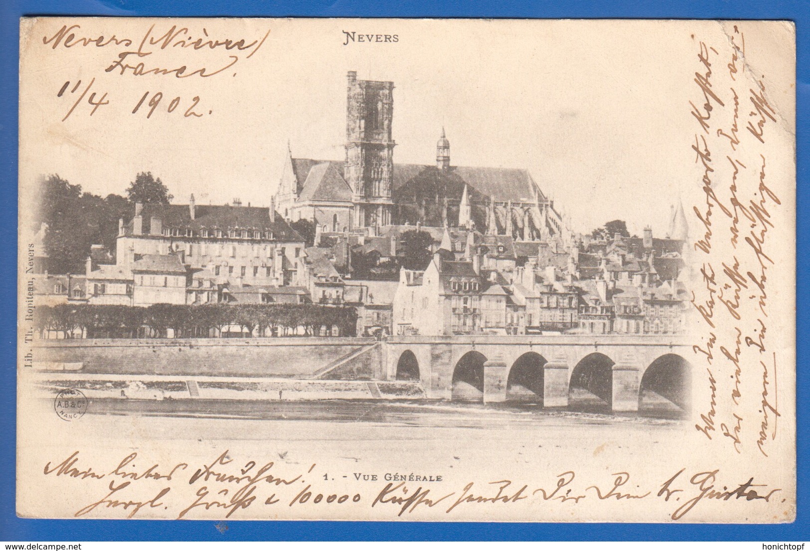 Frankreich; Nevers; Vue Generale; 1902 - Nevers