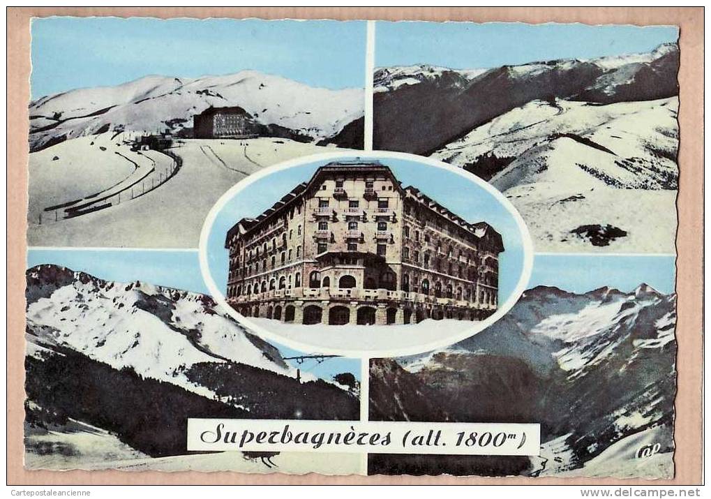 31 SUPERBAGNERES VUE ENSEMBLE PLATEAU GRAND HOTEL CECIRE CIRQUE LYS 1960s- HAUTE GARONNE - ALIX N°1527 -5699A - Superbagneres