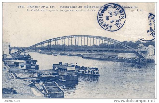 PARIS - Passerelle Du Métropolitain, Quai D'Austerlitz - Arrondissement: 13