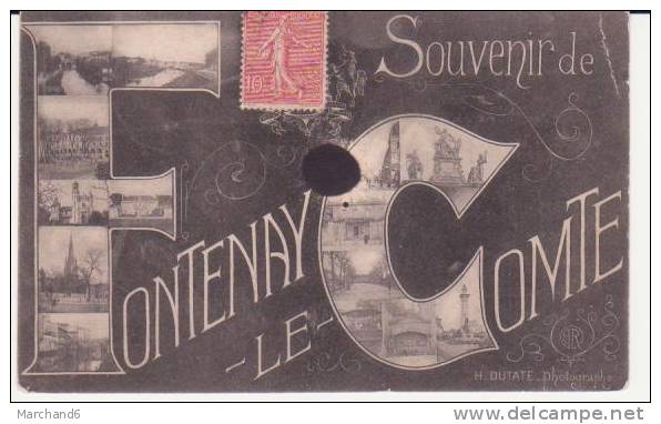 VENDEE.FONTENAY LE COMTE.SOUVENIR ...tache Milieu - Fontenay Le Comte