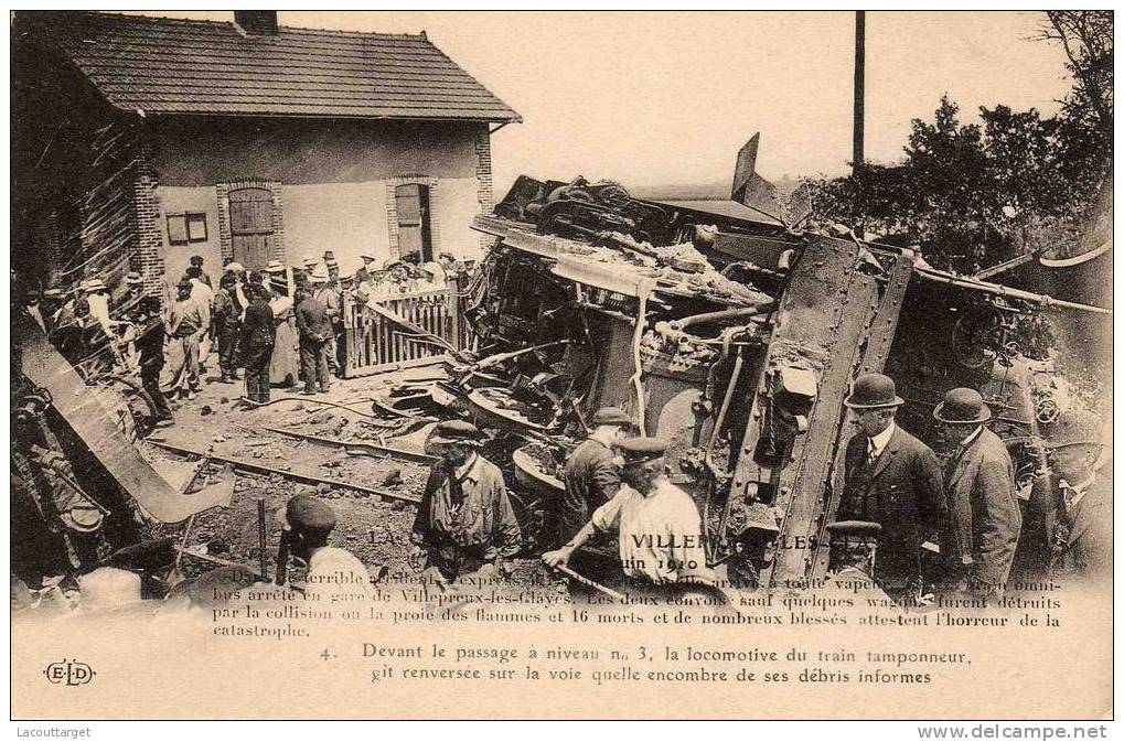 Villepreux-les-Clayes - Train - Catastrophe Juin 1910 - Les Clayes Sous Bois