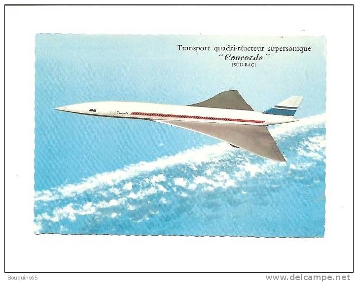 TRANSPORT QUADRI-REACTEUR SUPERSONIQUE " CONCORDE " (SUD.BAC )  - - 1946-....: Moderne