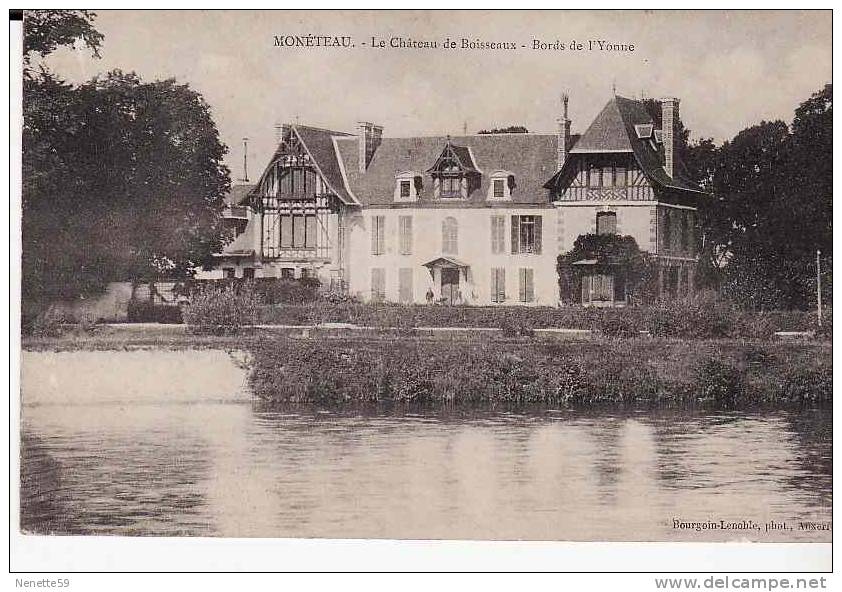 89 MONETEAU Le Château De Boisseaux  Au Bord De L´Yonne - Moneteau
