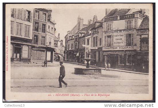 MARNE - Sezanne - Place De La République - Sezanne