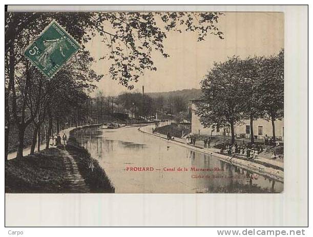 FROUARD - LE CANAL DE LA MARNE-AU-RHIN. - Frouard