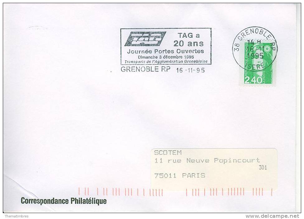 SD0773 Journees Portes Ouvertes Tranports Agglomeration Grenobloise Flamme Grenoble RP 1995 - Other (Earth)